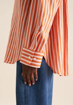 Chemisier long rayures in Orange |  Seidensticker Onlineshop