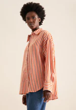 Chemisier long rayures in Orange |  Seidensticker Onlineshop