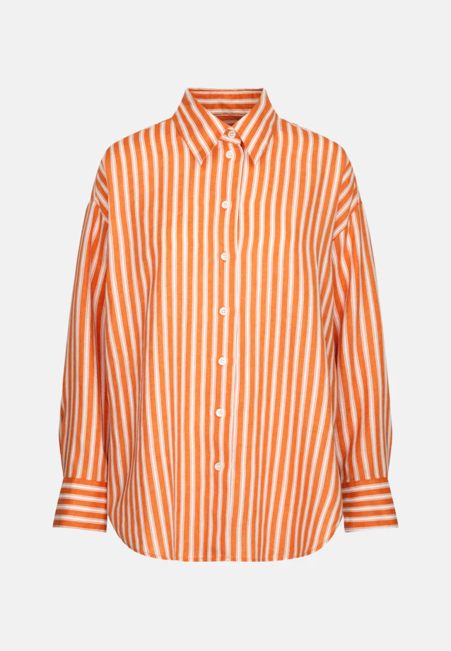 Chemisier long rayures in Orange |  Seidensticker Onlineshop