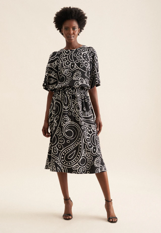 Jupe Paisley in Noir |  Seidensticker Onlineshop