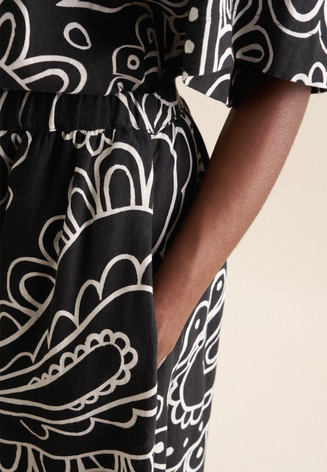 Jupe Paisley in Noir |  Seidensticker Onlineshop