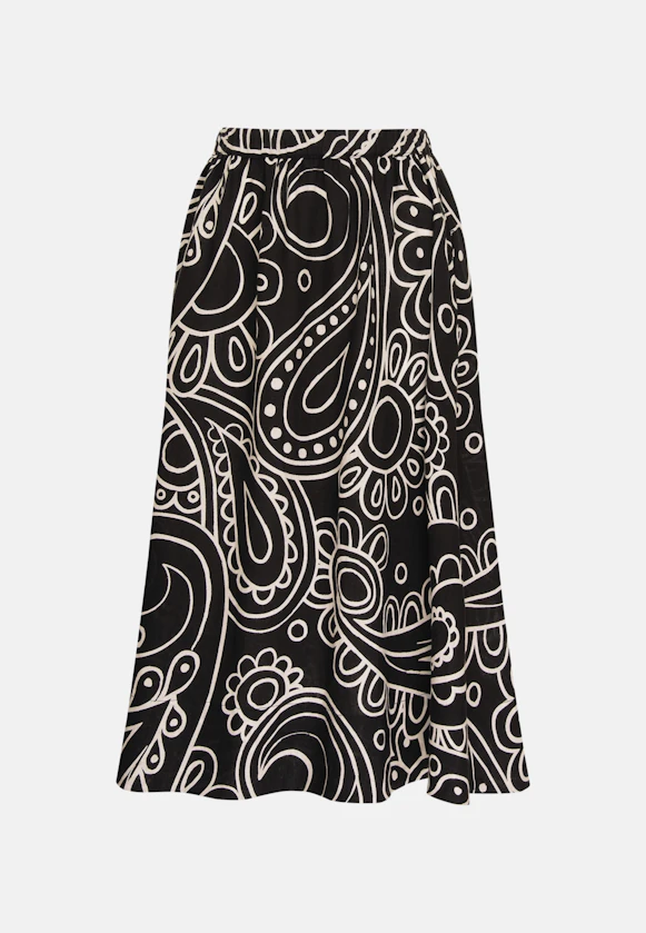 Jupe Paisley in Noir |  Seidensticker Onlineshop