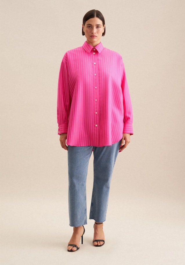 Blouse longue A Rayures in Rouge | Seidensticker Onlineshop