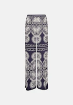 Regular Pantalon Impression sur tissu in Bleu Foncé |  Seidensticker Onlineshop