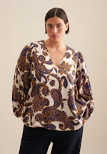 Chemisier Paisley in Bleu Moyen |  Seidensticker Onlineshop
