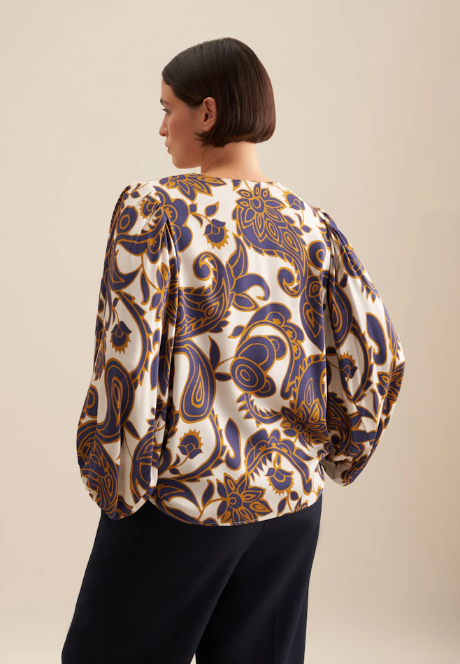 Chemisier Paisley dans Bleu Moyen | Boutique en ligne Seidensticker