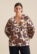 Chemisier Paisley in Bleu Moyen |  Seidensticker Onlineshop