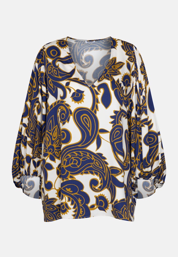 Shirtbluse Paisley in Mittelblau |  Seidensticker Onlineshop