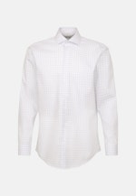 Regular Business Hemd Karo in Mittelblau |  Seidensticker Onlineshop