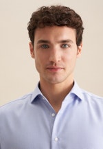 Regular Business shirt Structure in Medium Blue |  Seidensticker Onlineshop