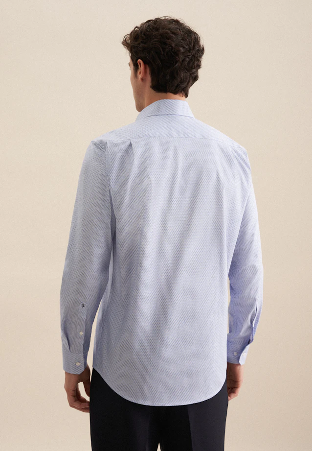 Regular Chemise d'affaires Imprimé in Bleu Clair |  Seidensticker Onlineshop