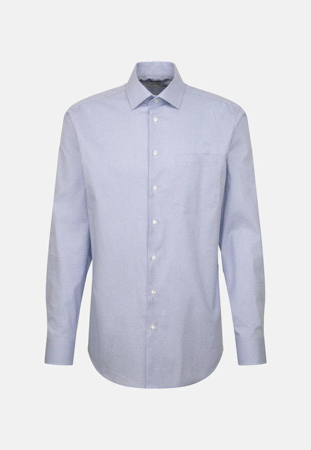 Regular Chemise d'affaires Imprimé in Bleu Clair |  Seidensticker Onlineshop