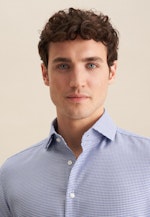 Slim Business shirt Structure in Medium Blue |  Seidensticker Onlineshop