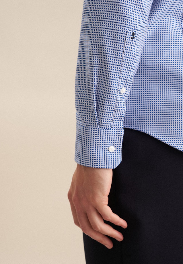 Slim Business shirt Structure in Medium Blue |  Seidensticker Onlineshop