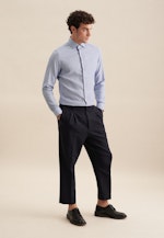 Slim Business shirt Structure in Medium Blue |  Seidensticker Onlineshop