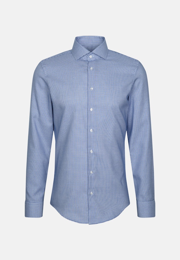 Slim Business shirt Structure in Medium Blue |  Seidensticker Onlineshop