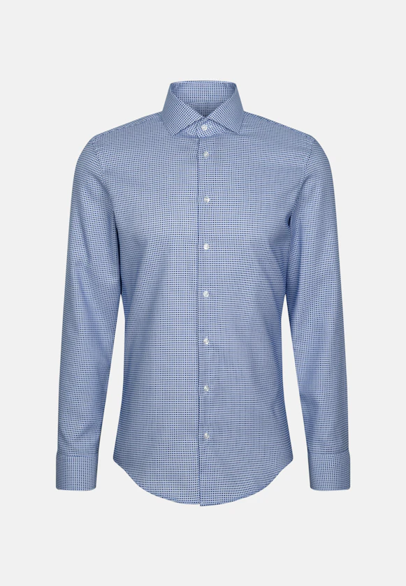 Slim Business shirt Structure in Medium Blue |  Seidensticker Onlineshop