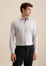 Slim Business Hemd Druck in Grau |  Seidensticker Onlineshop