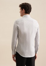 Slim Business Hemd Druck in Grau |  Seidensticker Onlineshop