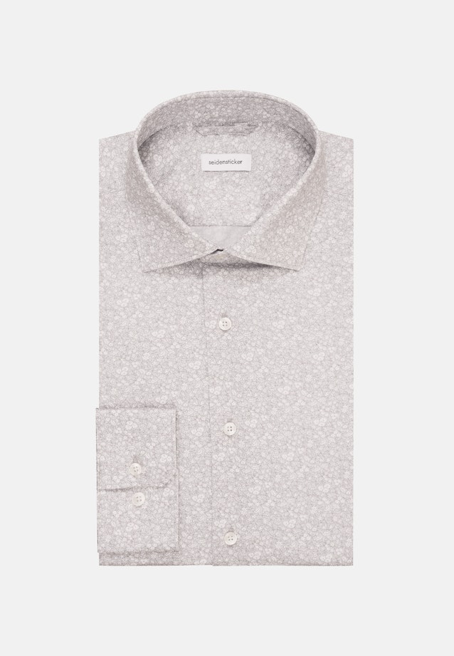 Slim Business Hemd Druck in Grau |  Seidensticker Onlineshop