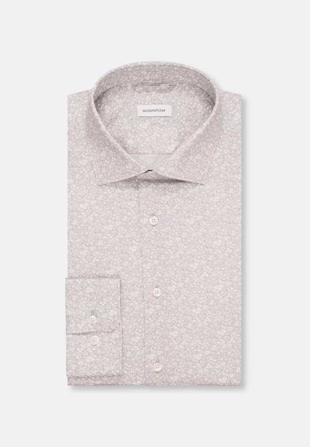 Slim Business Hemd Druck in Grau |  Seidensticker Onlineshop