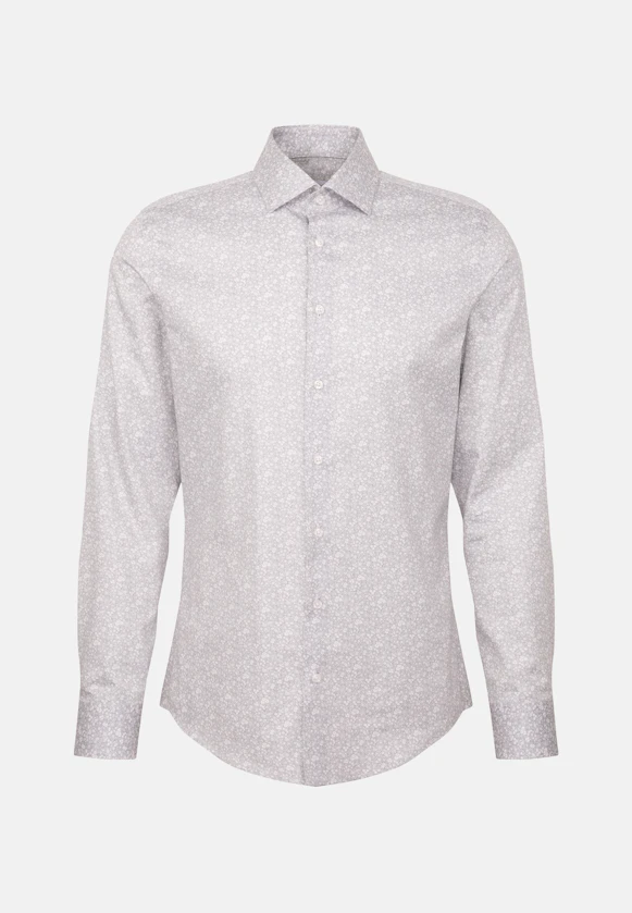 Slim Chemise d'affaires Imprimé in Gris |  Seidensticker Onlineshop