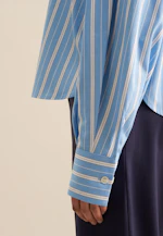 Chemisier chemise rayures in Bleu Moyen |  Seidensticker Onlineshop