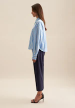 Chemisier chemise rayures in Bleu Moyen |  Seidensticker Onlineshop