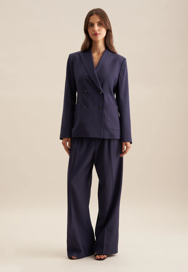 Regular Blazer Uni in Bleu Foncé |  Seidensticker Onlineshop