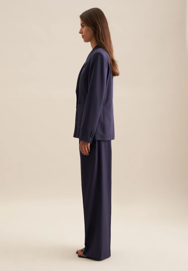 Regular Blazer Uni in Bleu Foncé |  Seidensticker Onlineshop