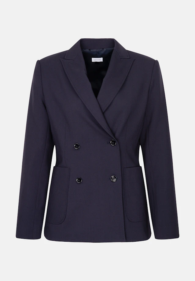 Regular Blazer Uni in Bleu Foncé |  Seidensticker Onlineshop