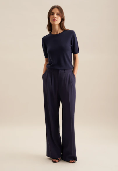 Regular Hose Uni in Dunkelblau |  Seidensticker Onlineshop