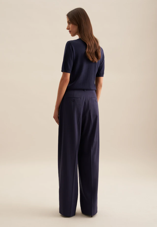 Regular Trousers Uni in Dark Blue |  Seidensticker Onlineshop