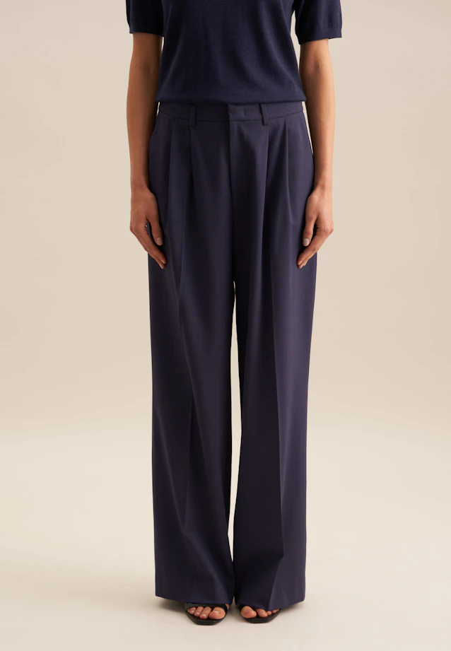 Regular Trousers Uni in Dark Blue |  Seidensticker Onlineshop