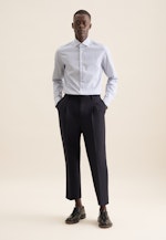 Slim Business Hemd Streifen in Mittelblau |  Seidensticker Onlineshop