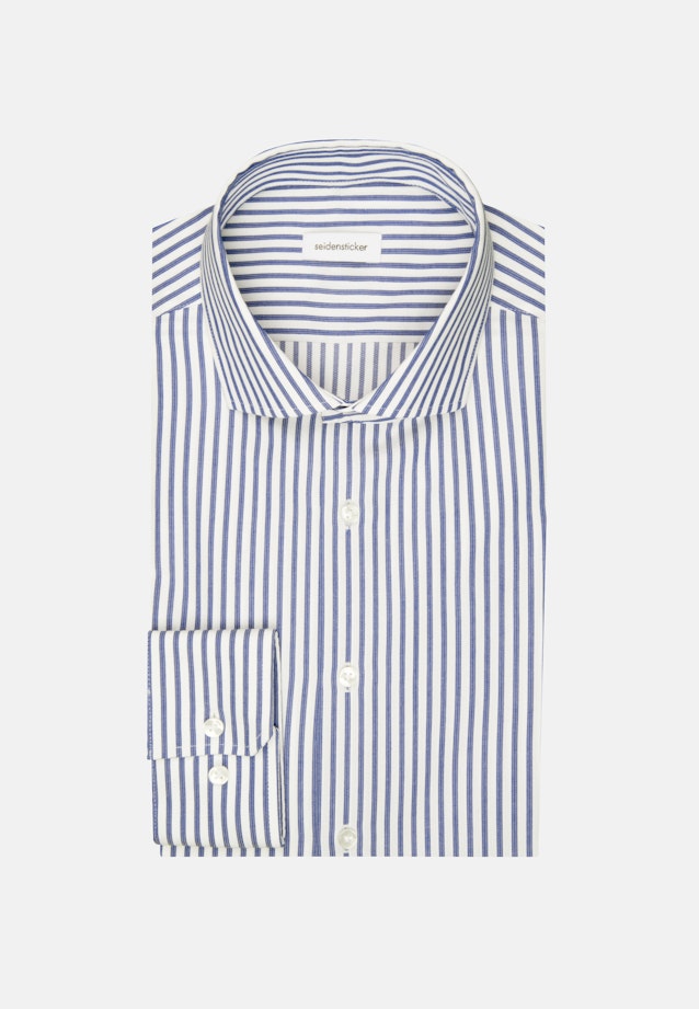 Slim Business Hemd Streifen in Mittelblau |  Seidensticker Onlineshop