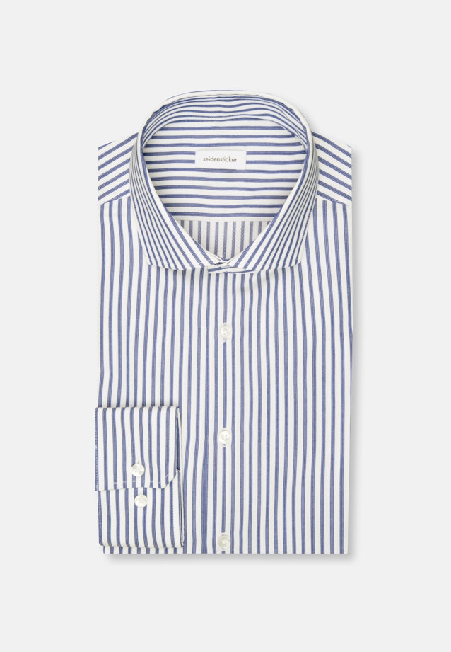 Slim Business Hemd Streifen in Mittelblau |  Seidensticker Onlineshop