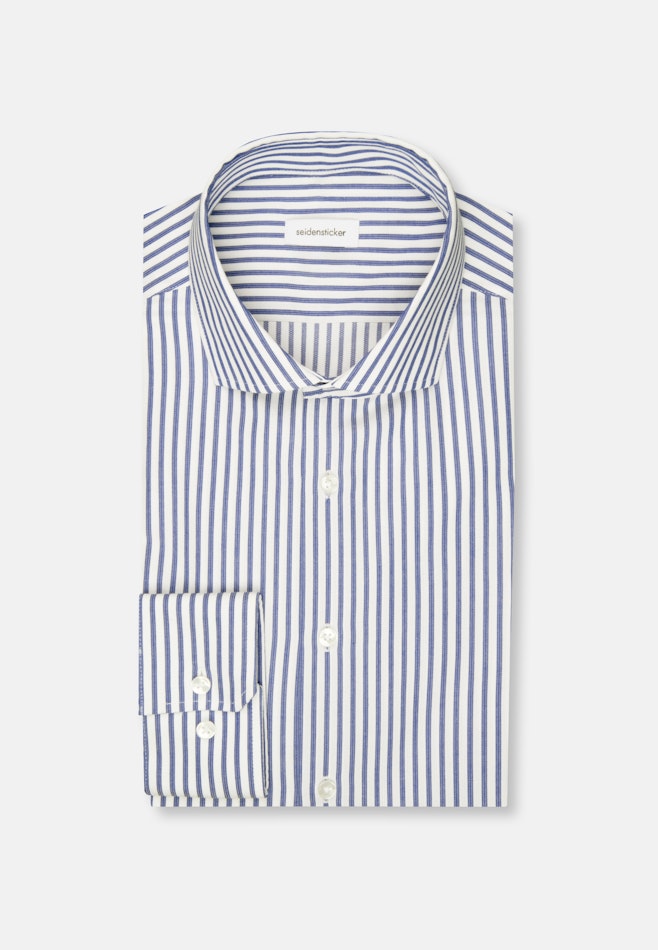 Slim Business Hemd Streifen in Mittelblau | Seidensticker Onlineshop