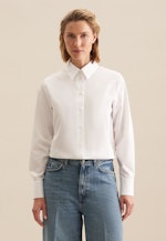 Hemdbluse Uni in Optical White |  Seidensticker Onlineshop