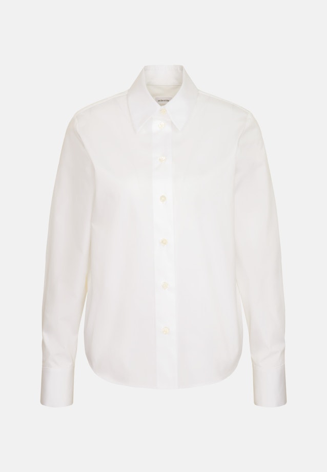 Hemdbluse Uni in Optical White |  Seidensticker Onlineshop