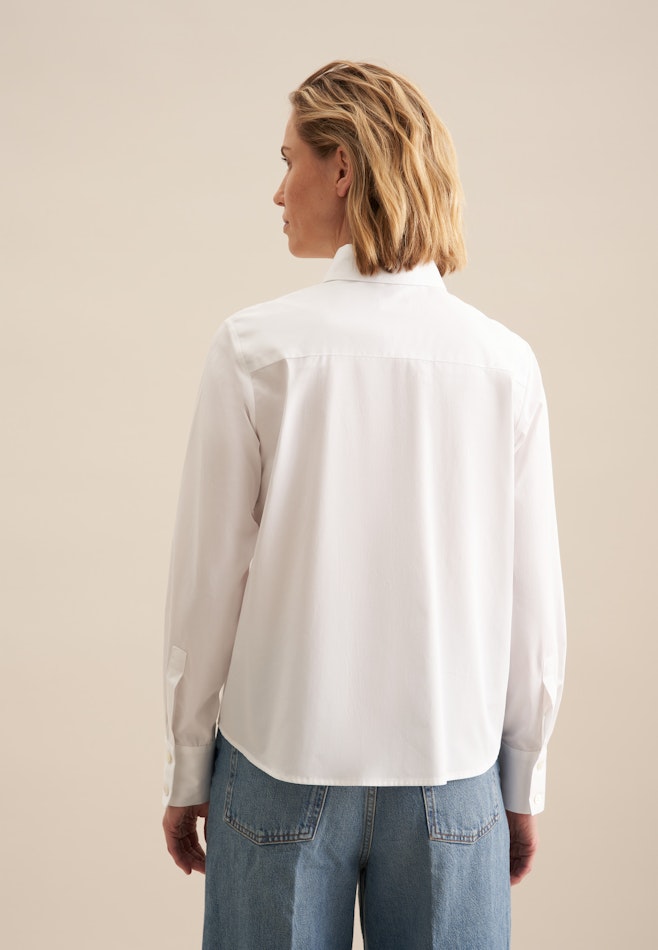 Collar Shirt Blouse in White | Seidensticker online shop