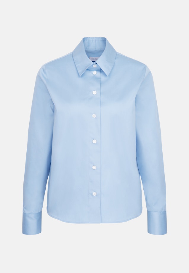 Hemdbluse Uni in Light Blue |  Seidensticker Onlineshop