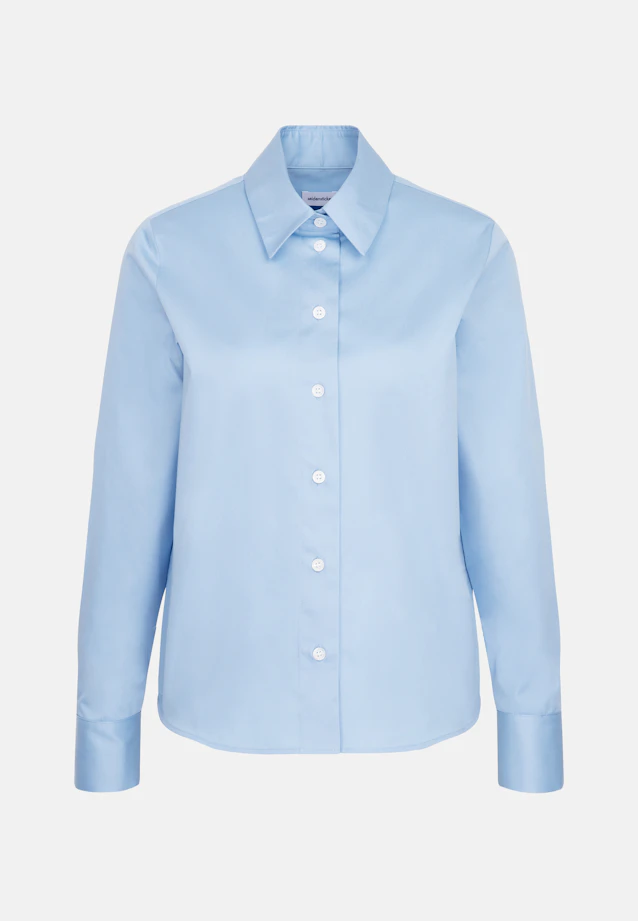 Hemdbluse aus Baumwolltwill in Hellblau |  Seidensticker Onlineshop