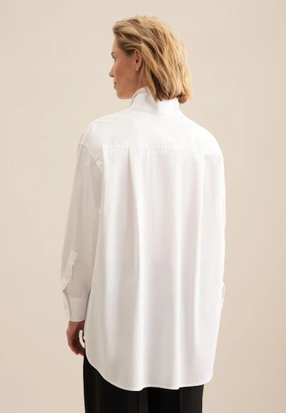 Chemisier long Uni in Blanc |  Seidensticker Onlineshop