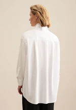 Chemisier long Uni in Blanc |  Seidensticker Onlineshop