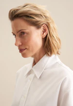 Chemisier long Uni in Blanc |  Seidensticker Onlineshop