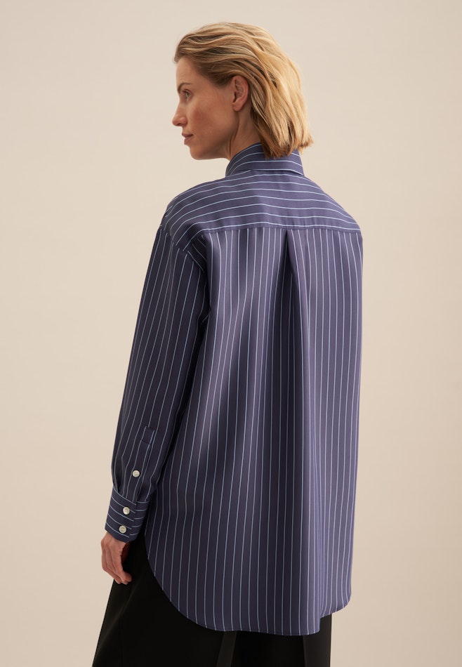 Longbluse Streifen in Dunkelblau | Seidensticker Onlineshop