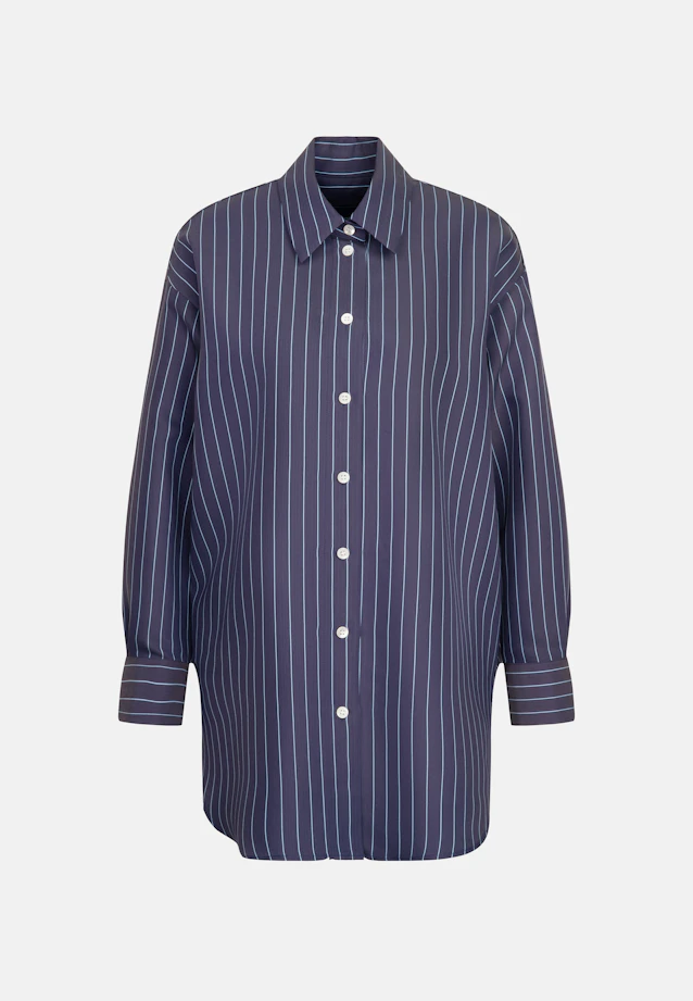 Longbluse Streifen in Dunkelblau |  Seidensticker Onlineshop
