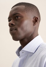 Regular Business shirt Check in Light Blue |  Seidensticker Onlineshop