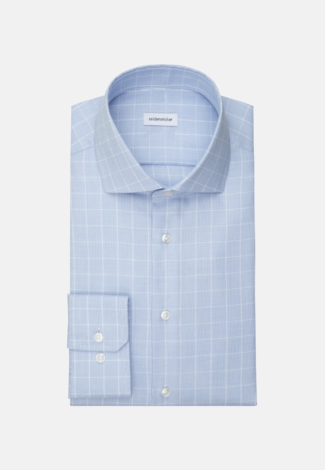 Regular Business shirt Check in Light Blue |  Seidensticker Onlineshop